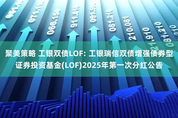 聚美策略 工银双债LOF: 工银瑞信双债增强债券型证券投资基金(LOF)2025年第一次分红公告